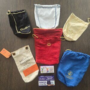 Crown Royal XR Waterloo Bag & Assorted Liquor Bottle Bags (8)